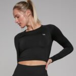 Γυναικείο αθλητικό crop top με μακριά μανίκια και σχεδιασμό χωρίς ραφές MyProtein