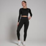 Γυναικείο αθλητικό crop top με μακριά μανίκια και σχεδιασμό χωρίς ραφές MyProtein - Image 2